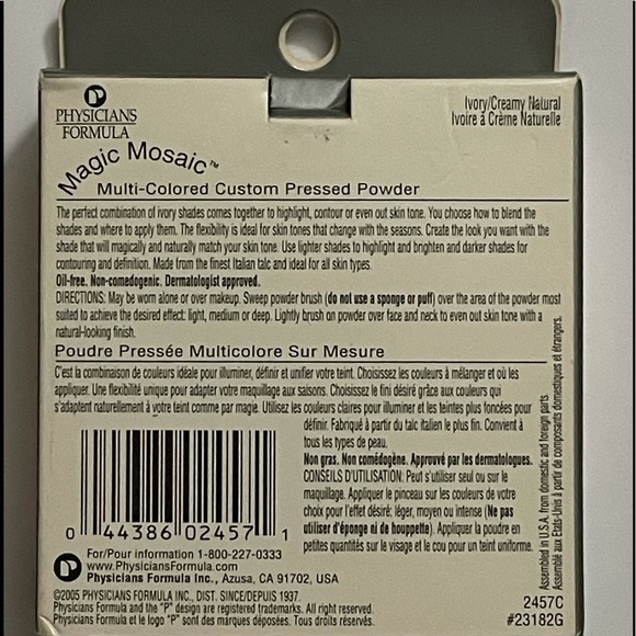 PHYSICIANS FORMULA MAGIC MOSAIC PRESSED POWDER - Picture 2 of 2